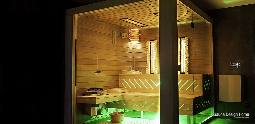 Glas Sauna mit Infrarot Burgenland
