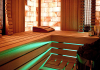 Luxus Kombinierte Sauna mit Salzwand