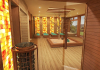 3D Sauna Planung - Sauna mit Dusche Burgenland