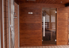 Außen Sauna mit Vordach und Dusche Vorarlberg