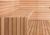 Design Holzmaterial im Minimalstil