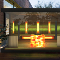 Design Luxus Sauna Haus Lugano für Zuhause Wien