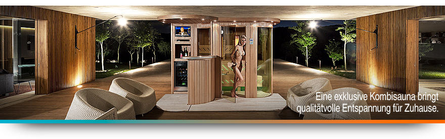 Exclusive kombinierte Sauna