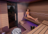 hochwertiges Design Sauna mit erstklassigen Holzmaterialien