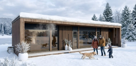 Individuel Außen Saunahause Joy