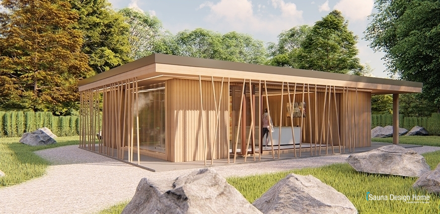 Sauna 3D Grundriss