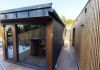 Sauna mit Terrasse und Whirlpool