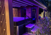 Whirlpool neben der Sauna