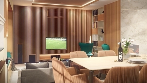 Massivholz TV-Wand Linz