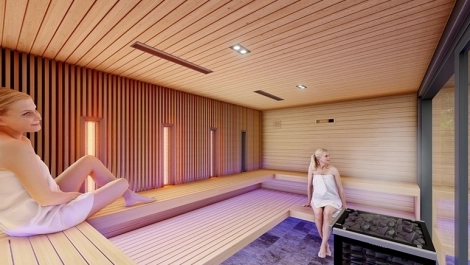 Individuelle moderne Inennsauna Feldkirch