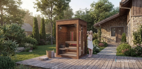 Kombinierte Außensauna MySauna eco Kombinierte Außensauna MySauna eco