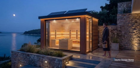 Außen Saunahaus  Lugano