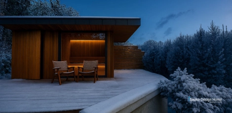 Premium-Außensaunahaus 