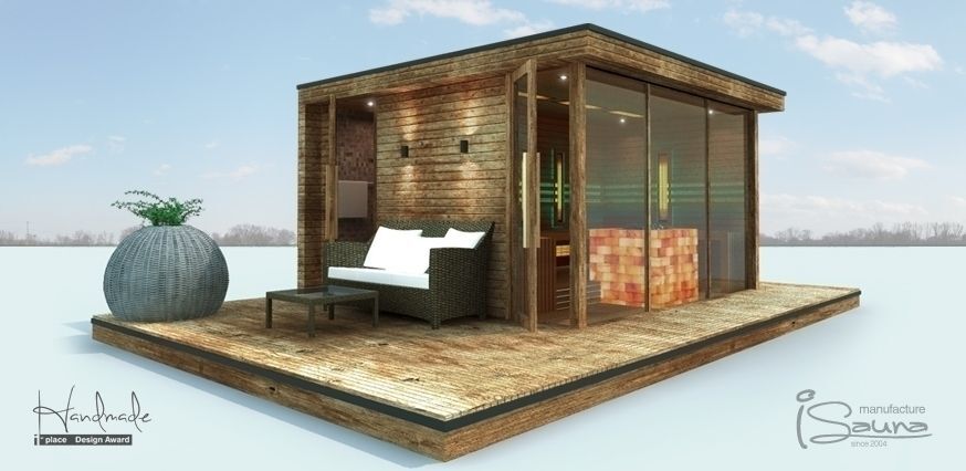 Gartenpool mit premium sauna