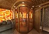 Individuelle Design Sauna mit Himalaya Salzziegeln