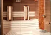 Kombi Sauna, finnische Sauna, Infrarot und HImalaya Kristallsalz, nach Maß mit Glasfront Stuttgart