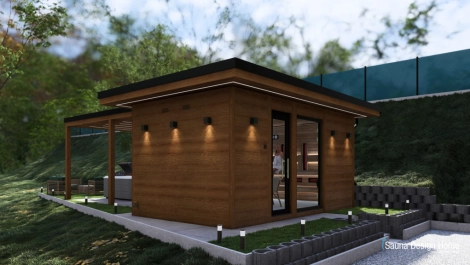 Einzigartige Wellnesshaus-Designelemente Einzigartige Wellnesshaus-Designelemente