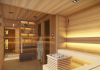 Innenansicht der Sauna