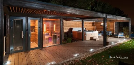 Aussensaunahaus mit komfort Wellness Aussensaunahaus mit komfort Wellness