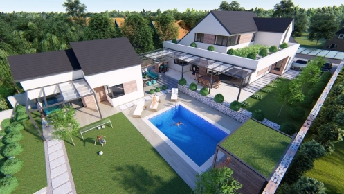 3D Planung eines Einfamilienhauses am Ufer 3D Planung eines Einfamilienhauses am Ufer