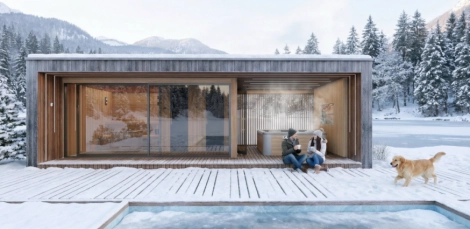 Außensauna, Wellnesshaus, Mini-Ferienhaus nach Maß Außensauna, Wellnesshaus, Mini-Ferienhaus nach Maß