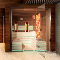 Kombinierte Sauna nach Maß mit Glasfront, Wien
