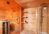 Luxus Sauna Haus mit Dusche