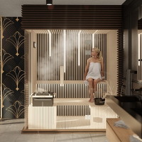 Moderne finnische Sauna