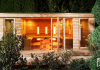 Sauna Haus mit Vordach und Terrasse, iSauna Design, Wien